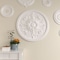 Ekena Millwork Bradford Ceiling Medallion (Fits Canopies up to 6 5/8"), 32 5/8"OD x 2"P, Primed White CM32BR - alternate 6